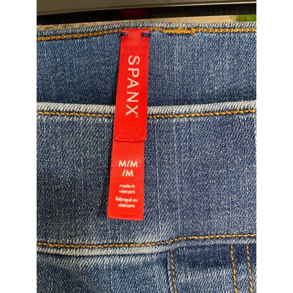 SPANX shape Women's Flare Jeans Vintage Indigo Medium Pull On Jeans - Picture 6 of 16
